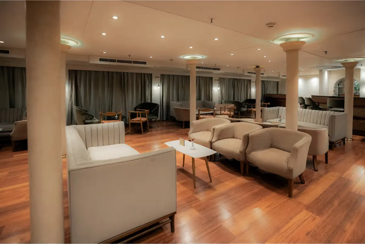 Lounge aboard the Lady Carol Nile Cruise Nile cruise
